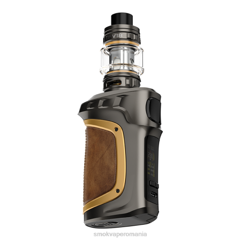 SMOK vape mod Romania - gun metal gold leather SMOK MAG-18 trusa LN6V78